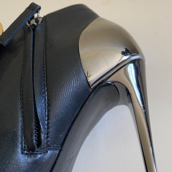 Giuseppe Zanotti Gold Plated Ankle Boots EU 38 - Picture 11 of 16